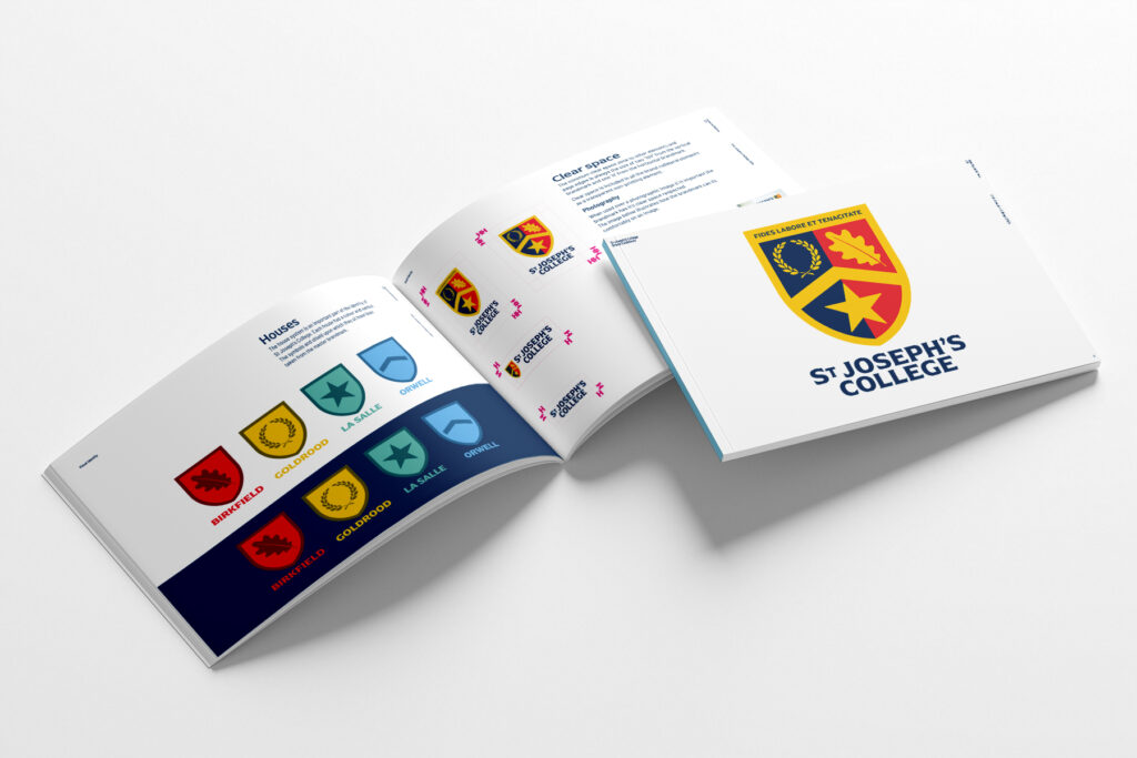 WHAT associates Brand guidelines for St Jo's College Ipswich 
