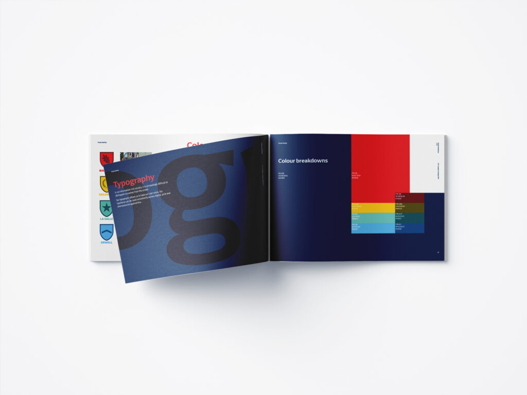 WHAT associates Brand guidelines for St Jo's College Ipswich 