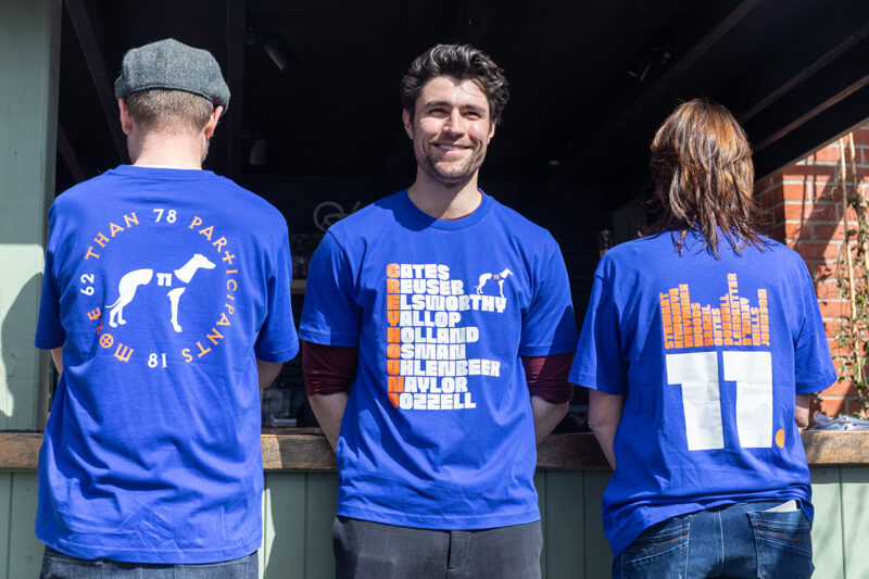 T-shirts raising money for Motor Neurone Disease (MND) Association