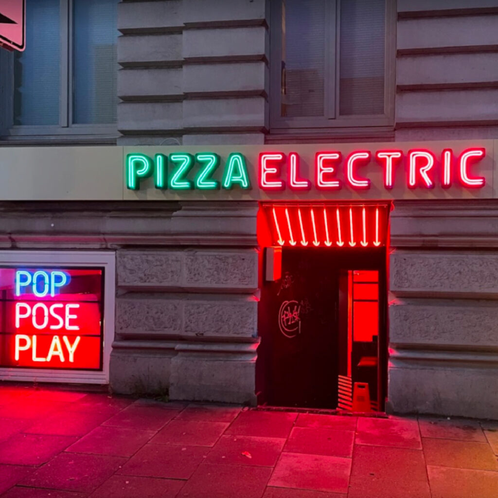 WHAT associates signage project for Pizza Electric, Hamburg