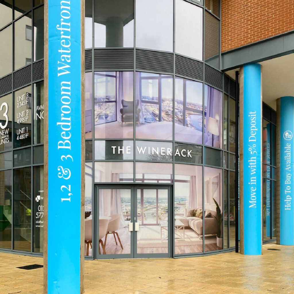 WHAT associates signage project for The Winerack Apartments