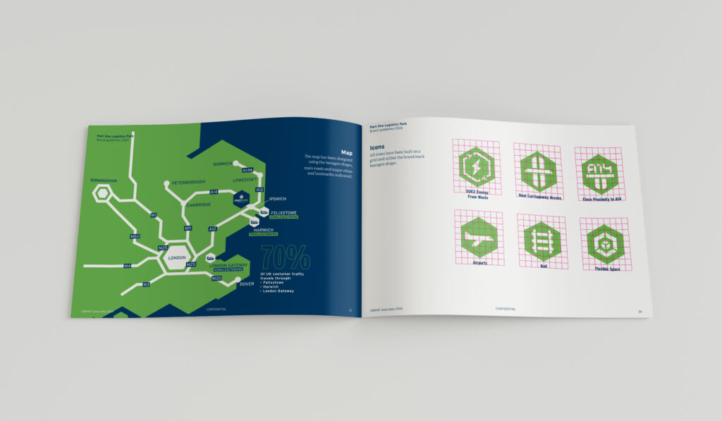 Port One Logistics Park Brand Identity WHAT associates